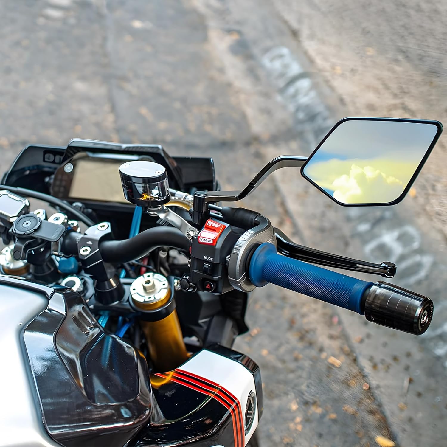 Xmax Tech Max Accessories - Espejos de motocicleta, Kits de espejos