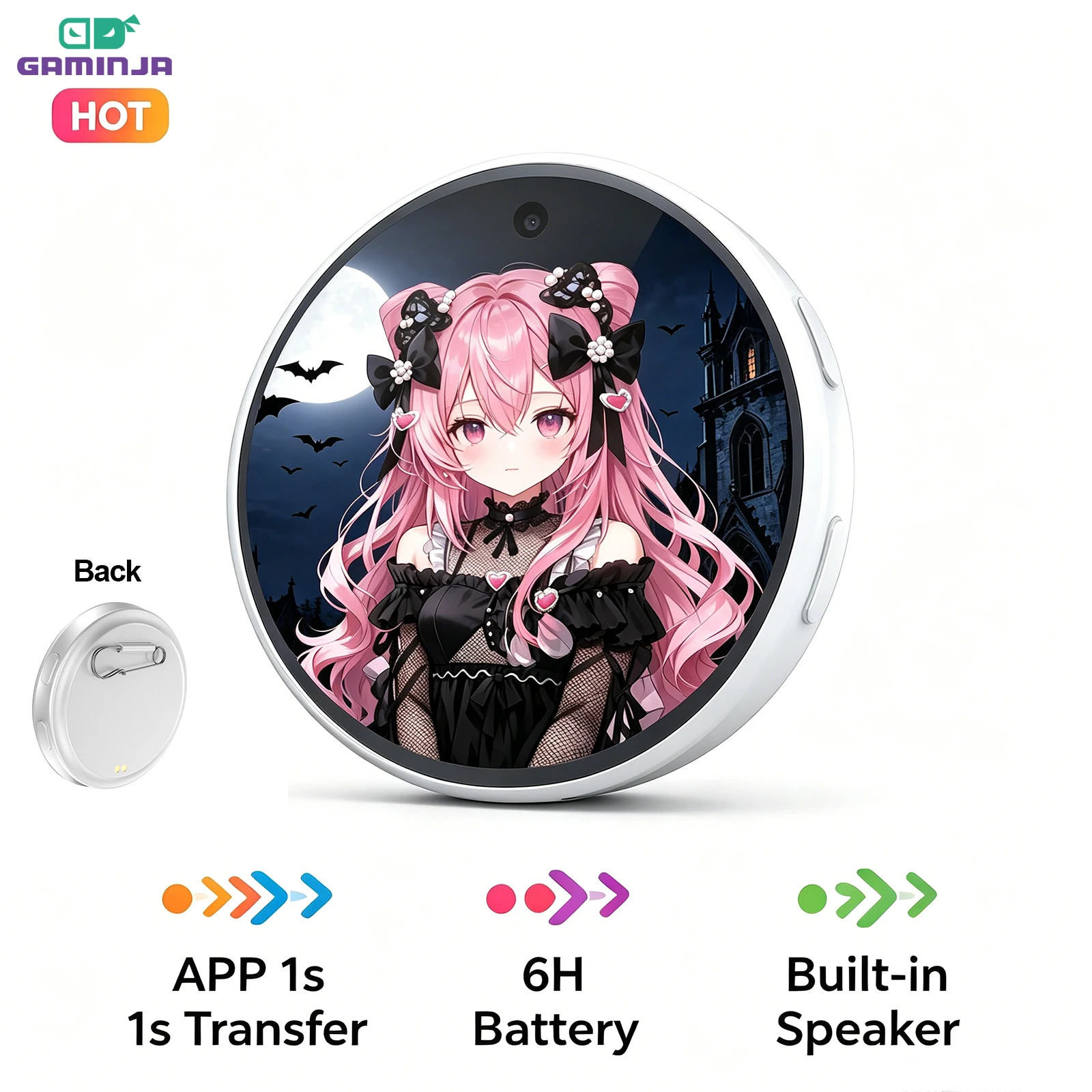 Broche Digital con Pantalla Tá - Tech Accessories Images reseña y precio