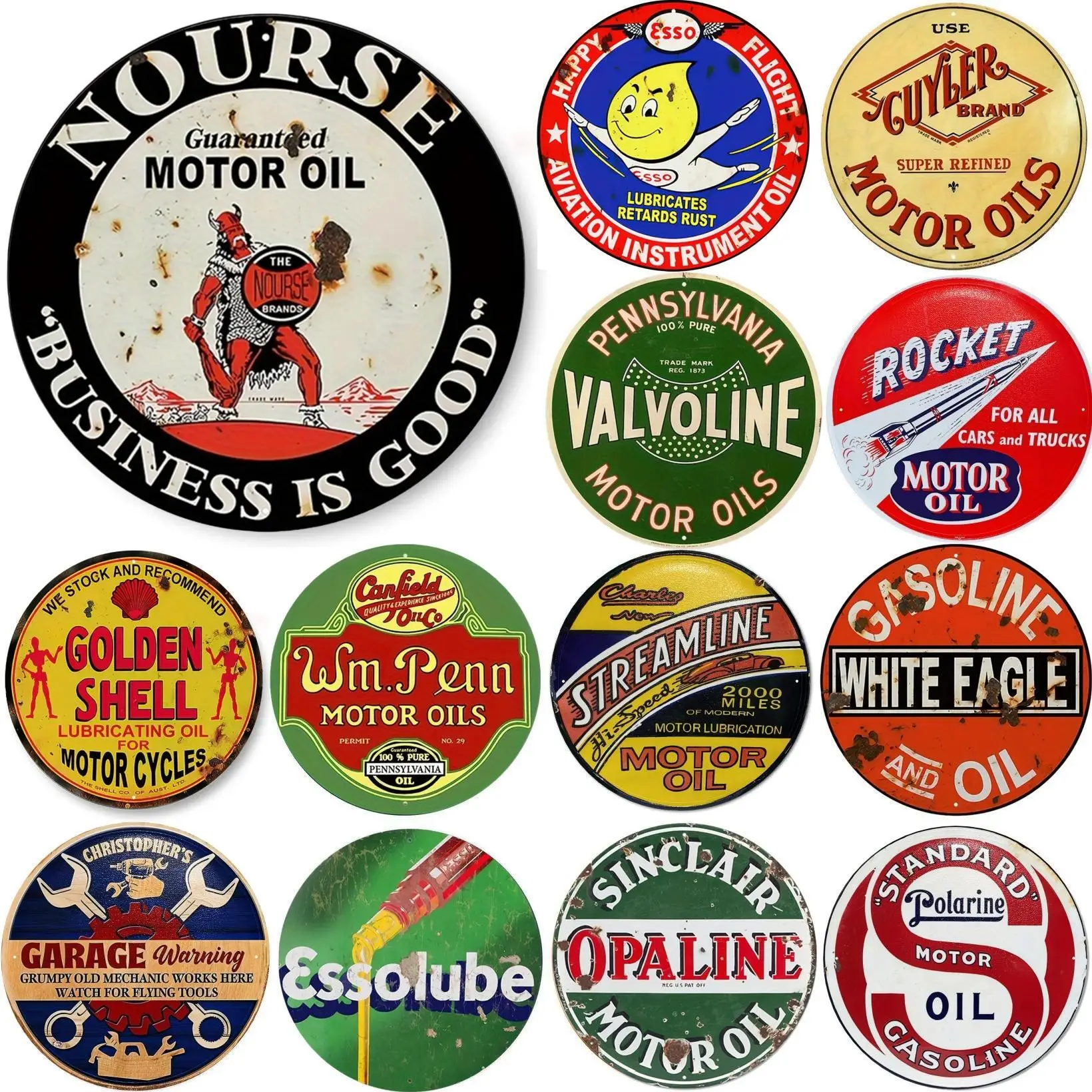 Letrero de aceite de Motor Vin - Vintage Tech Accessories reseña y precio