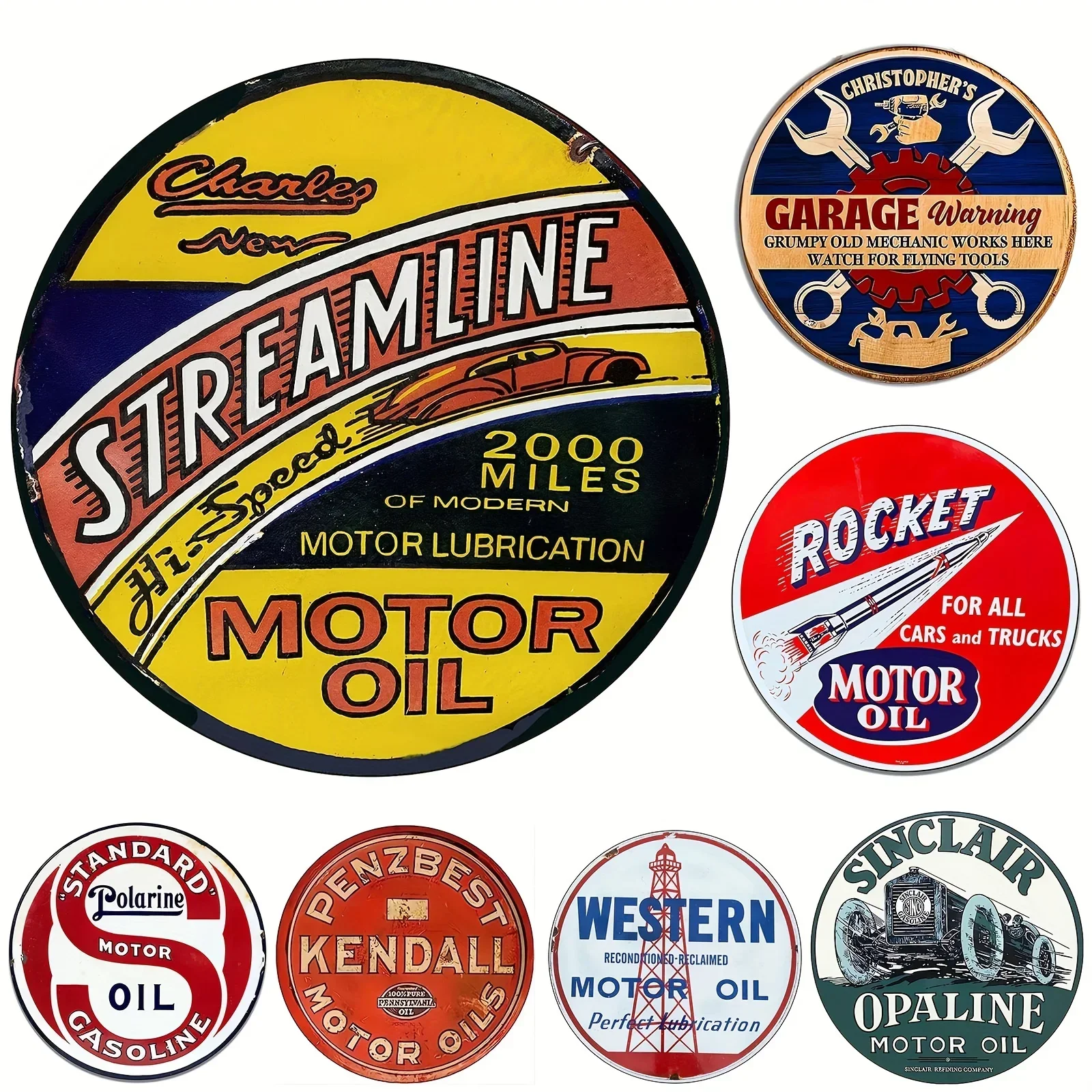 Letrero de aceite de Motor Vin - Vintage Tech Accessories reseña y precio