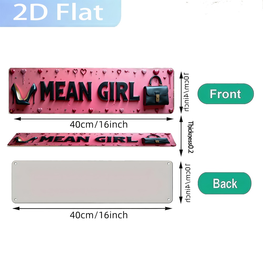 Letrero de Pared 2D Plano, Est - Tech Girl Accessories reseña y precio